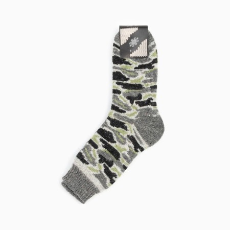 Male woolen socks "camouflage", gray color, size 29-3