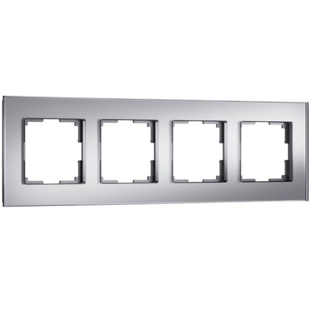 Frame for 4 posts Senso (silver, glass Soft-Touch) W0043106