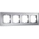 Frame for 4 posts Senso (silver, glass Soft-Touch) W0043106