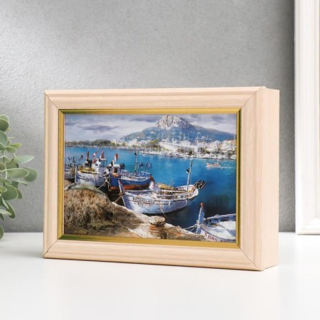 Key "White Boats" 15x21 cm milk oak-13
