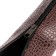 Penal-tobus for brushes, soft, 255 x 65 mm, 7k27, leatherette, reptile print, dark brown