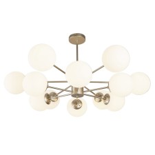 Lamp on the ESCADA rod, 2110/12p Gold. 12x40W, e14, 980x980x500 mm, champagne color