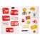Hyipovy Stickerbuk, 10 sheets, 14 x 21 cm