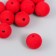 Beads for creativity velvet spraying "Chili pepper" set 10 pcs d = 1.4 cm