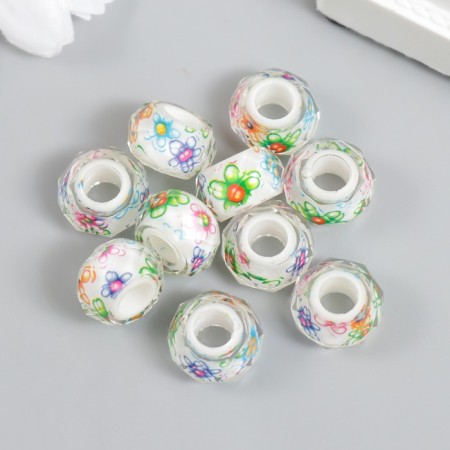 Busina for creativity plastic "Lill - Flowerers" 1.3x1.3x0.8 cm-2