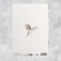 Postcard "Blow with happiness", flowers, embossing, 18 x 12 cm