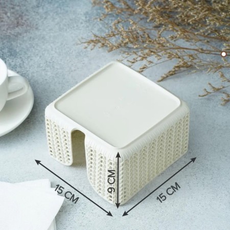 Napkin "Knitting", color white rattan-2