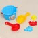 Children's set "Buckets, shoulder blades, molds": 6 toys for sandboxes, plastic, mix