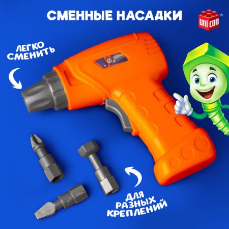 Screwdriver + 3 nozzles, works on batteries-2