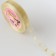 Kapron tape with embossing "Christmas tree", 15 mm × 23 ± 1 m, beige/gold color