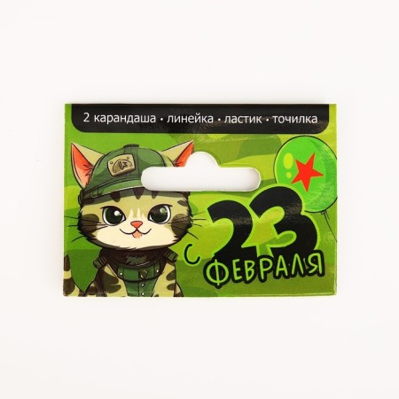 Chancellery set “Since February 23! Cat ", 5 items-8