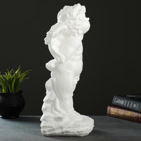 Figure "Angel Amur" White 15x15x37cm-3