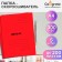 Set of delayers "business", Matabovan cardboard, 300g/m2, red, up to 200l, 5pcs