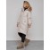 Coat insulated winter female, size 50, light-gray color