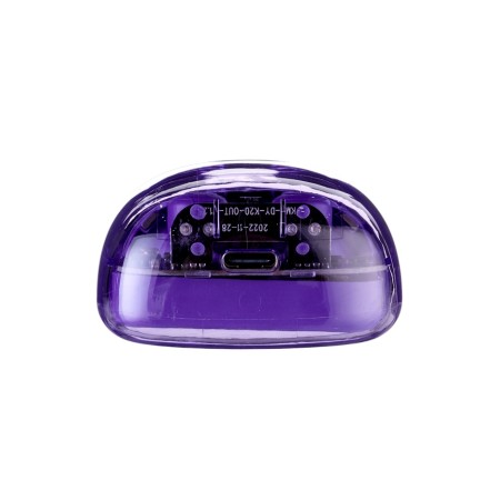 Wireless headphones K20, TWS, inserts, BT 5.0, 35/260 mAh, transparent, purple-12