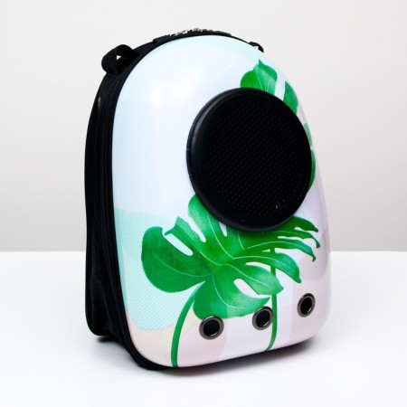 Backpack for carrying animals "leaf", with a viewing window, 32 x 25 x 42 cm-7