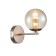 Wall lamp 1x40W E14, size 19.5x12x19 cm