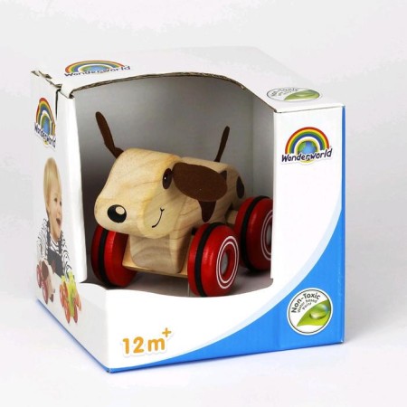 Wooden toy on the wheels "puppy"-5