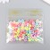 Beads for creativity plastic "Ribbed. Pastel colors" set 90 pcs 15 g 0.8x0.8 cm