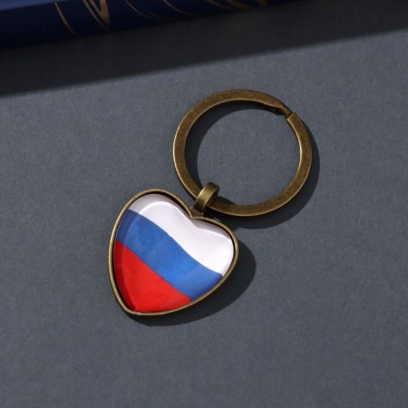 Trick Glass, Metal "Heart. Russia" d = 2.5 cm-1