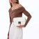 Women's bag on the valve, Textura, small size, white color