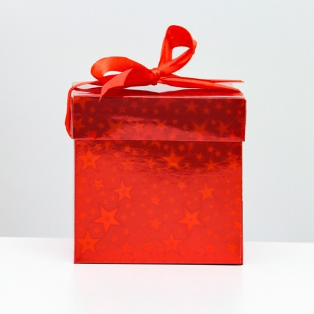 Box of self -assembly red 10x10x10 cm-1