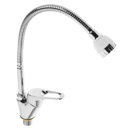 ACCOONA A84850 kitchen mixer, single -leaf, flexible surge, silumin, chrome-1