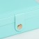 Casket to the leatherette for jewelry "Yidili. Square" turquoise 5x12x12 cm