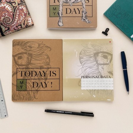Notebook of 48 sheets in the cage "Today is my day!", Craft Cardboard, mix-10