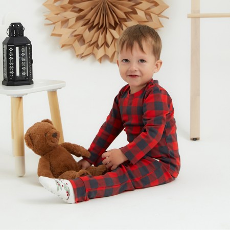 New Year. Costume: jumper and pants crumb I am "cell", height 68-74 cm, red-3
