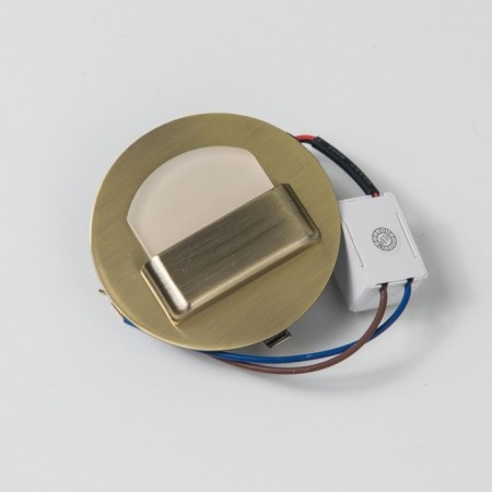 The built -in Citilux “Scully” CLD006R3, 7.7x7.7 cm, 1x1W, LED, brown color-2