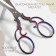Scissors for needlework "lace", mowed blade, 5 ", 13 cm, chameleon color