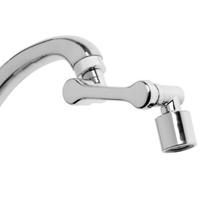 Zein z3592 aerator, rotary, adjustable, on a hinge, 2 modes, chrome-10