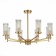 Ceiling Ceiling ST LUCE. SL1233.302.08. Bitonto. 8x60 watts, E14, 76x76x50.7 cm, brass color