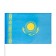 Flag of Kazakhstan, 90 x 135 cm, polyester silk, without a pole