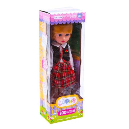 Interactive "Sofia" doll, 300 questions and answers to them-4