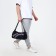 Sports bag with lightning, long belt, black/blue/tricolor color