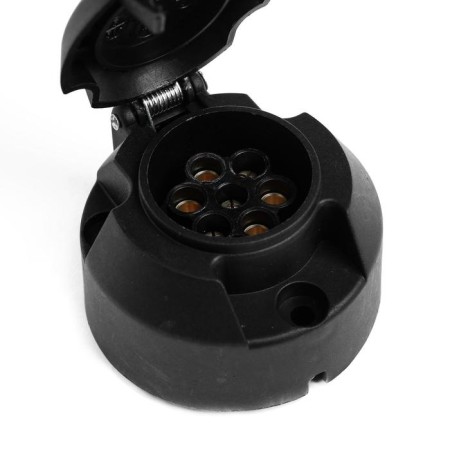 The connector for the electrical wiring of the trailer, the outlet and the fork, 7 contacts, plastic-1