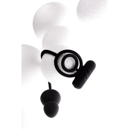 Anal plug with additional stimulation Erotist, silicone, black color-5