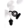 Anal plug with additional stimulation Erotist, silicone, black color
