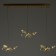 Bayerlux "Butterfly" LED 18W 3000-6000K gold 20x15x4 cm