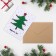 A postcard with a wooden element "Happy New Year!" Handmade, Christmas tree, 14.7x10.5 cm