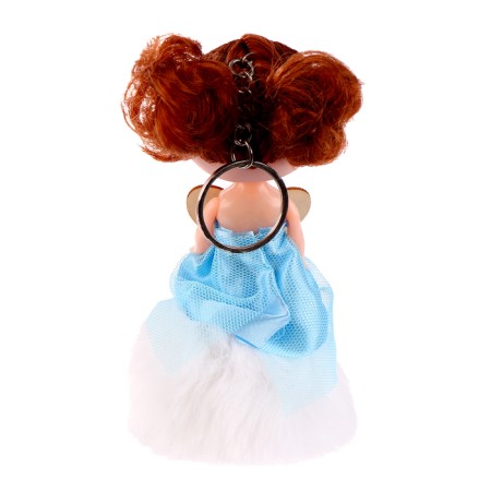 Brunette-cups on a white pompon, 14 cm-2