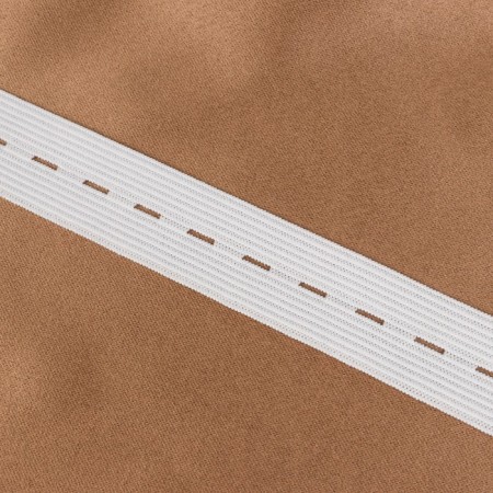 The elastic band is perforated, 20 mm, 25 m, white color-1