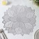 Set of serving napkins on the table “Flower”, 4 pcs, 43 × 43 cm, silver color
