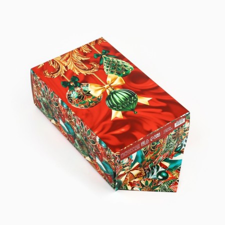 The prefabricated finfet box "Luxurious balls", 18 x 28 x 10 cm, New Year-2