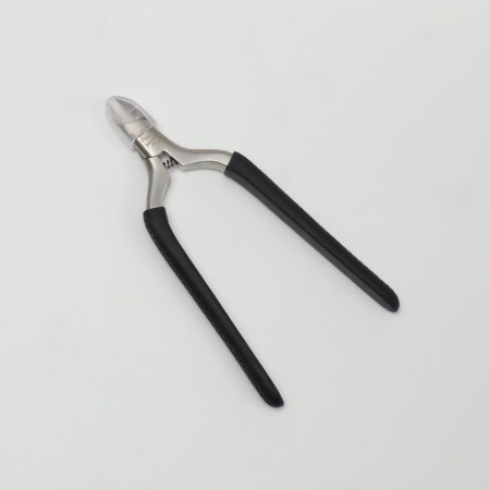 Pedicure nippers "Premium", hidden spring, 11.5 cm, blade length - 6 mm, silver/black color-3