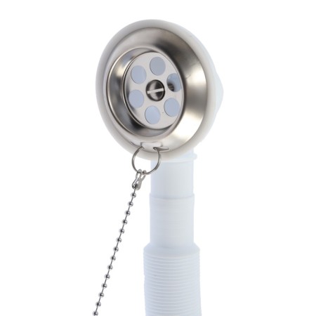 A set for the bathtub "Ani Plast" E155: a siphon with a release, overflow 1 1/2 ", a flexible pipe-5