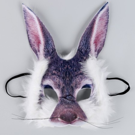 Carnival mask "Hare with fur"