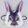 Carnival mask "Hare with fur"